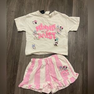 Disney Pink and White Minnie Tee